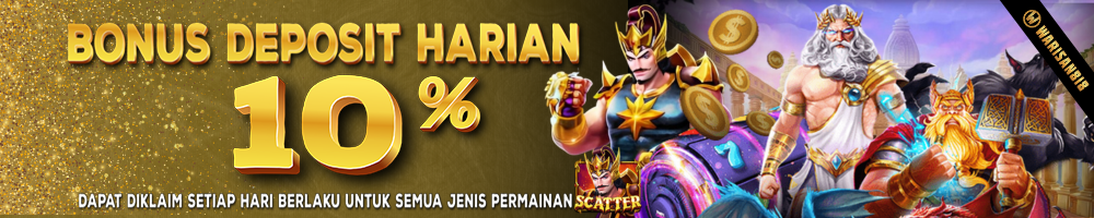 Bonus Deposit Harian 10%